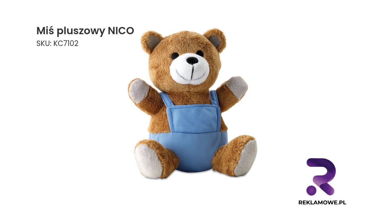 Pluszowy miś o imieniu NICO