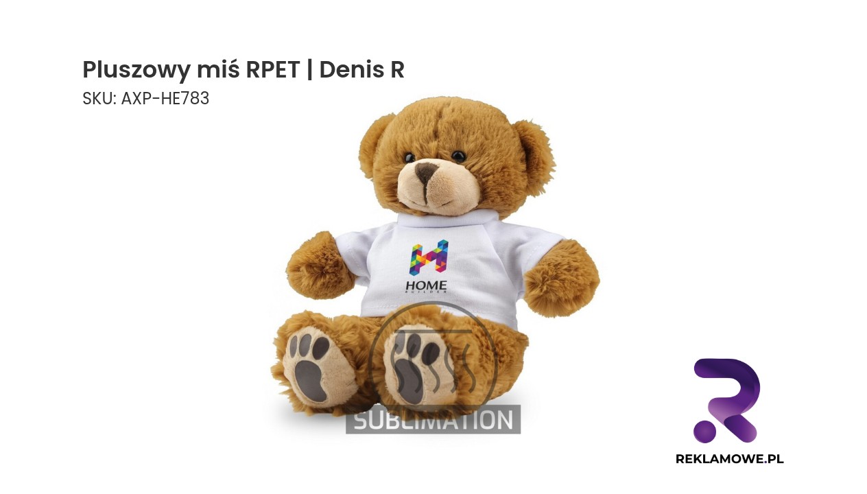 Pluszowy miś wykonany z materiałów RPET, model Denis R