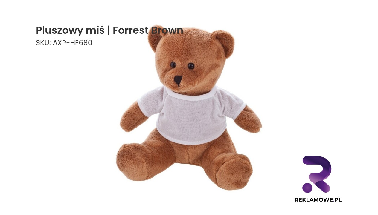 Pluszowy miś Forrest Brown – miękka przytulanka w brązowym kolorze